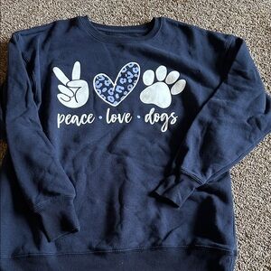 Navy Blue Dog Lover Sweatshirt